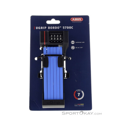 Abus uGrip Bordo 5700 + Halterung 80cm Fahrradschloss-Blau-One Size