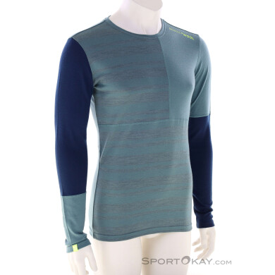 Ortovox 185 Rock‘N‘Wool LS Herren Funktionsshirt-Grau-S