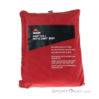 MSR Hubba Tour 3 Fast&Light Body Zelt Zubehör-Rot-One Size