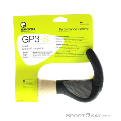 Ergon GP3 Gripshift Griffe-Schwarz-L