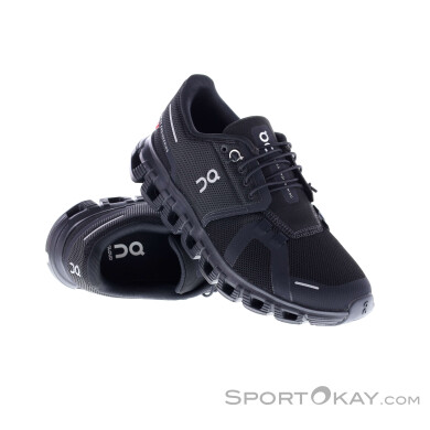 On Cloud 6 Damen Freizeitschuhe-Schwarz-8,5