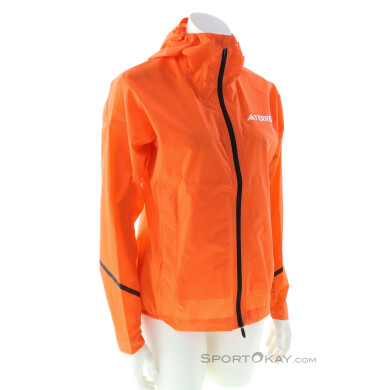 adidas Terrex XPR Light Rain Damen Laufjacke-Orange-S