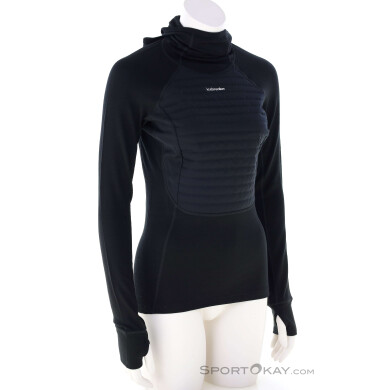 Icebreaker ZoneKnit Merino L/S Damen Funktionsshirt-Schwarz-S