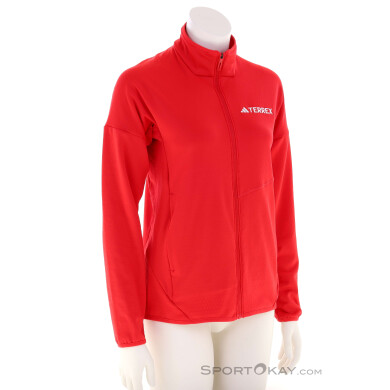 adidas Terrex Experior Light Fleece Damen Fleecejacke-Rot-S