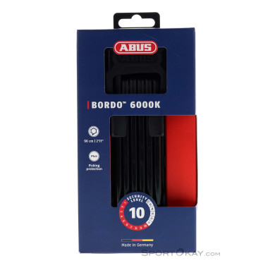 Abus Bordo 6000 + Halterung 90cm Fahrradschloss-Schwarz-One Size