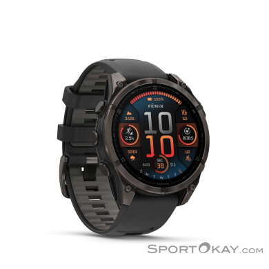 Garmin Fenix 8 Amoled 47mm Sportuhr-Schwarz-One Size
