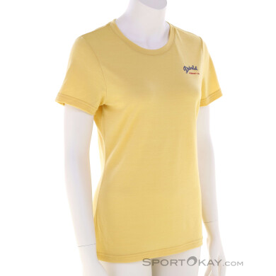Devold Classic Script Damen T-Shirt-Gelb-S
