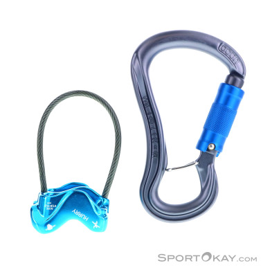 Ocun Belay Set Condor Triple Hurry Sicherungsgerät-Blau-One Size