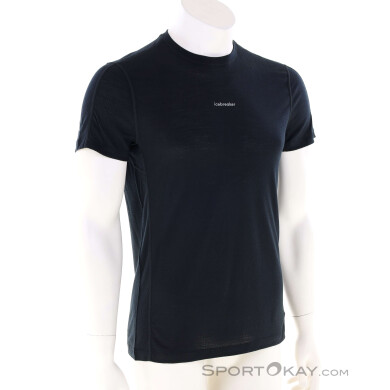 Icebreaker 125 Cool-Lite Merinomix Speed Herren T-Shirt-Schwarz-S