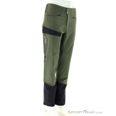 Vaude Monviso Alpine Softshell Herren Tourenhose-Oliv-Dunkelgrün-50