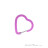 LACD Heart FS Materialkarabiner-Pink-Rosa-One Size