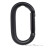 Black Diamond Oval Keylock Schnappkarabiner-Schwarz-One Size