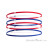 Under Armour Mini Elastic 6er Stirnband Set-Rot-One Size