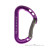 Petzl Spirit Bent Gate Schnappkarabiner-Lila-One Size