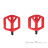 Giant Pinner Comp Flat Pedale-Rot-One Size