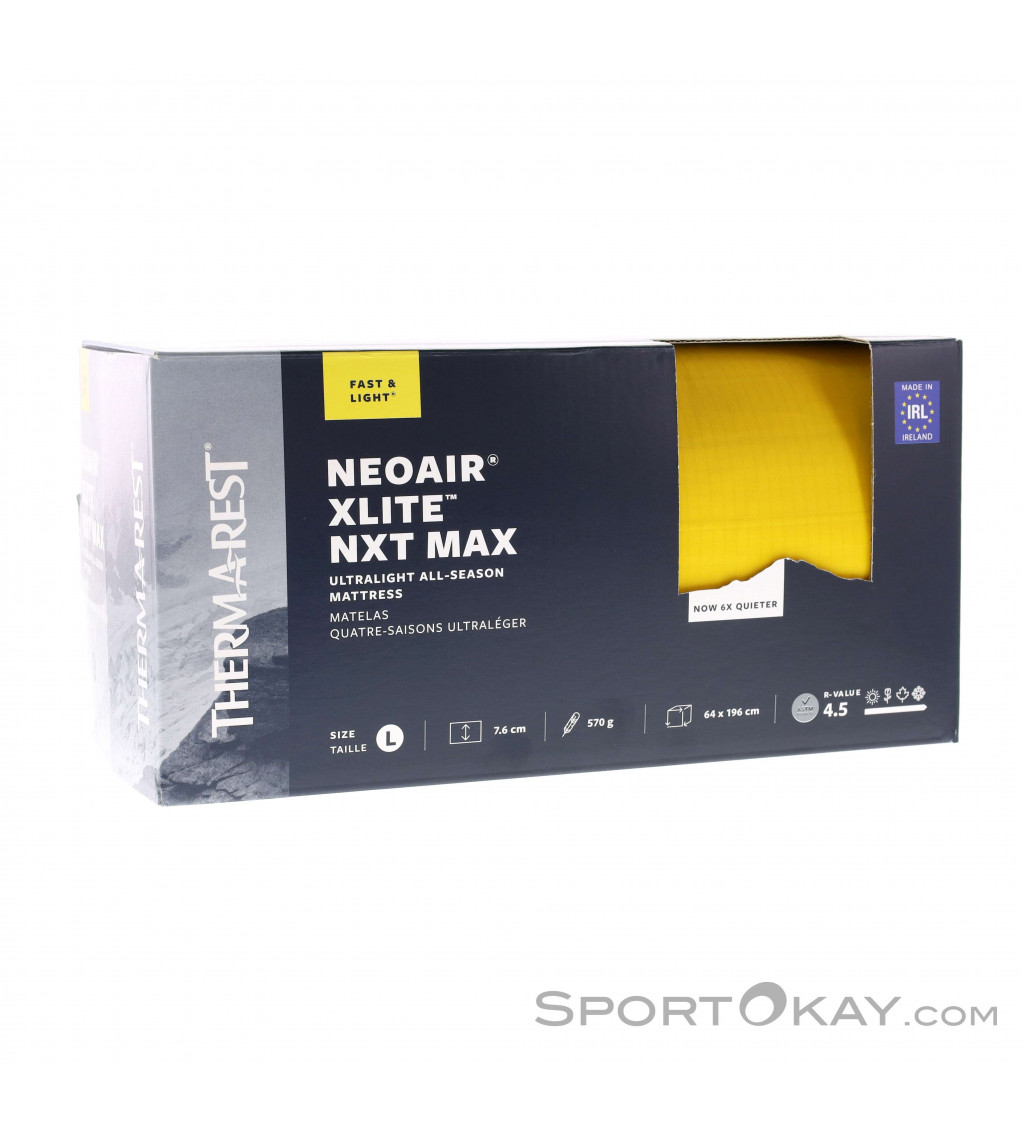 Materassino Da Trekking Therm-a-Rest NeoAir Xlite NXT MAX - Ultraleggero, Gonfiabile, 196cm L
