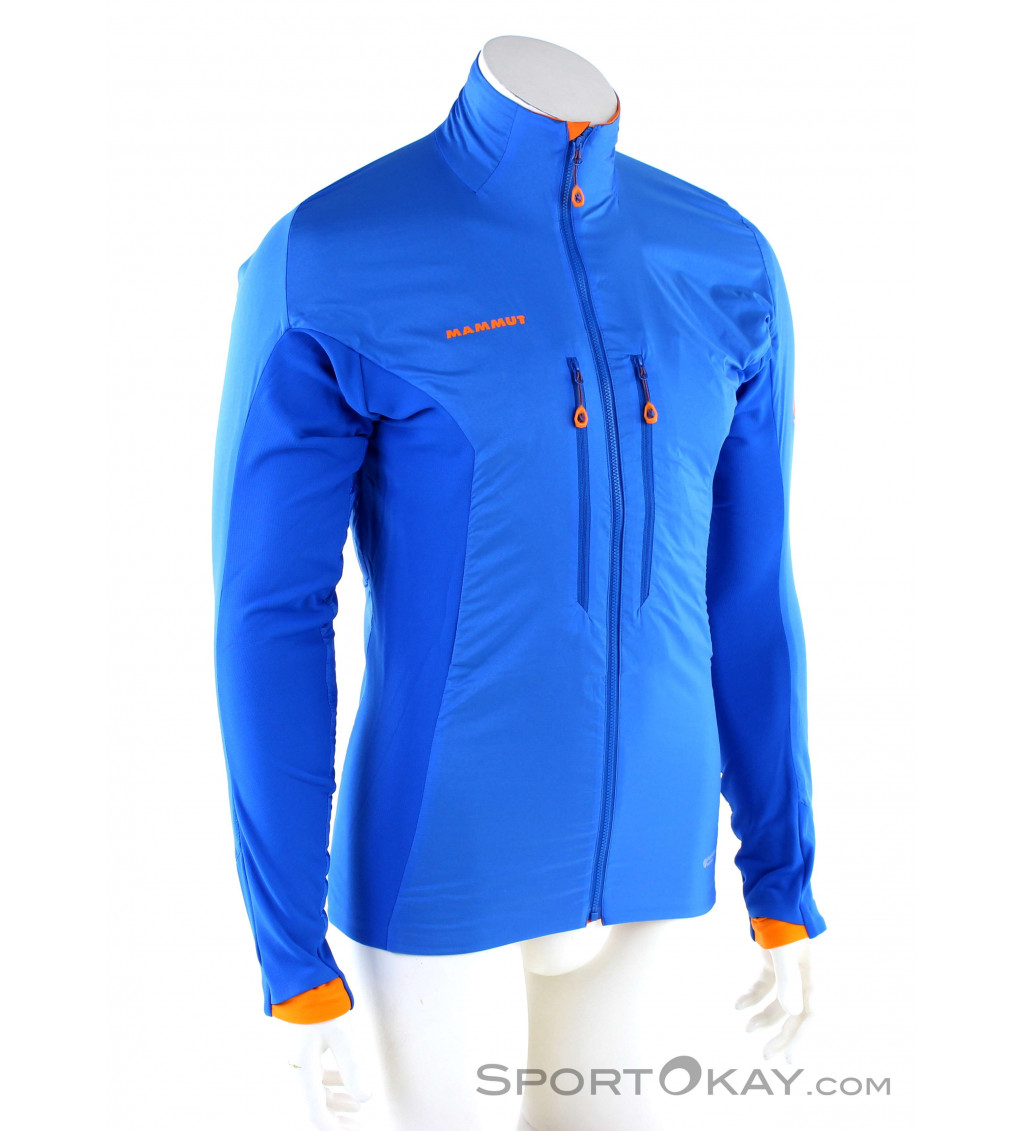 MAMMUT Eigerjoch In Hybrid ジャケット Mサイズ 青 好日山荘 横浜西口店 : 雪山で快適に着続けられる MAMMUT
