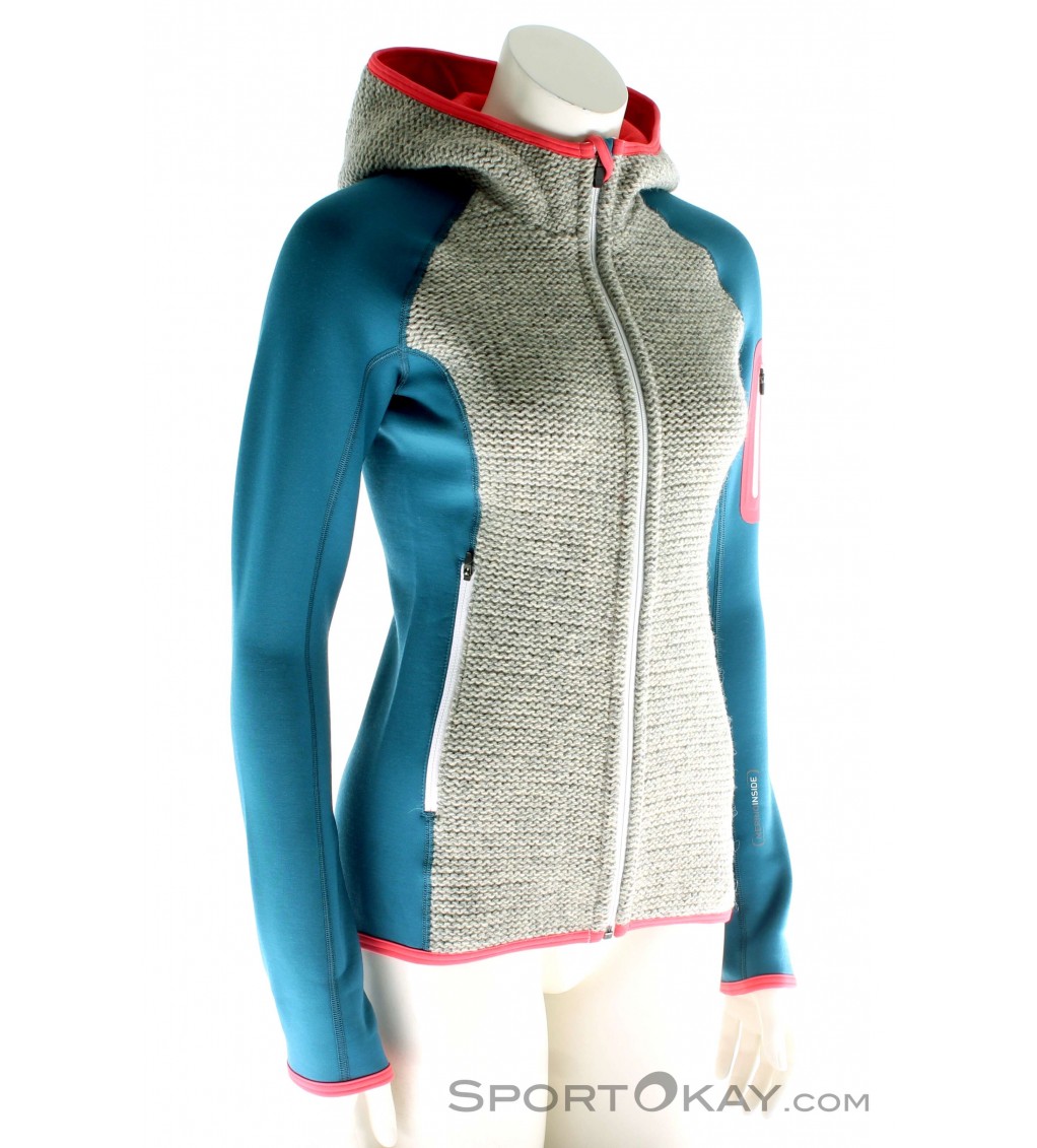Fleece Grid Hoody Merino Fleece Jacket Ortovox Merino Jacke