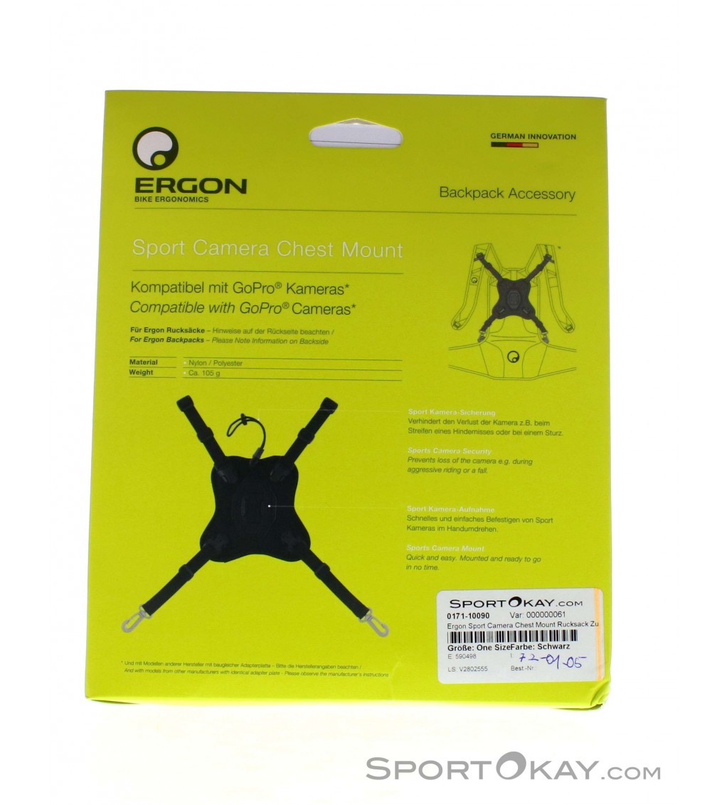 Ergon Sport Camera Chest Mount Rucksackzubehör
