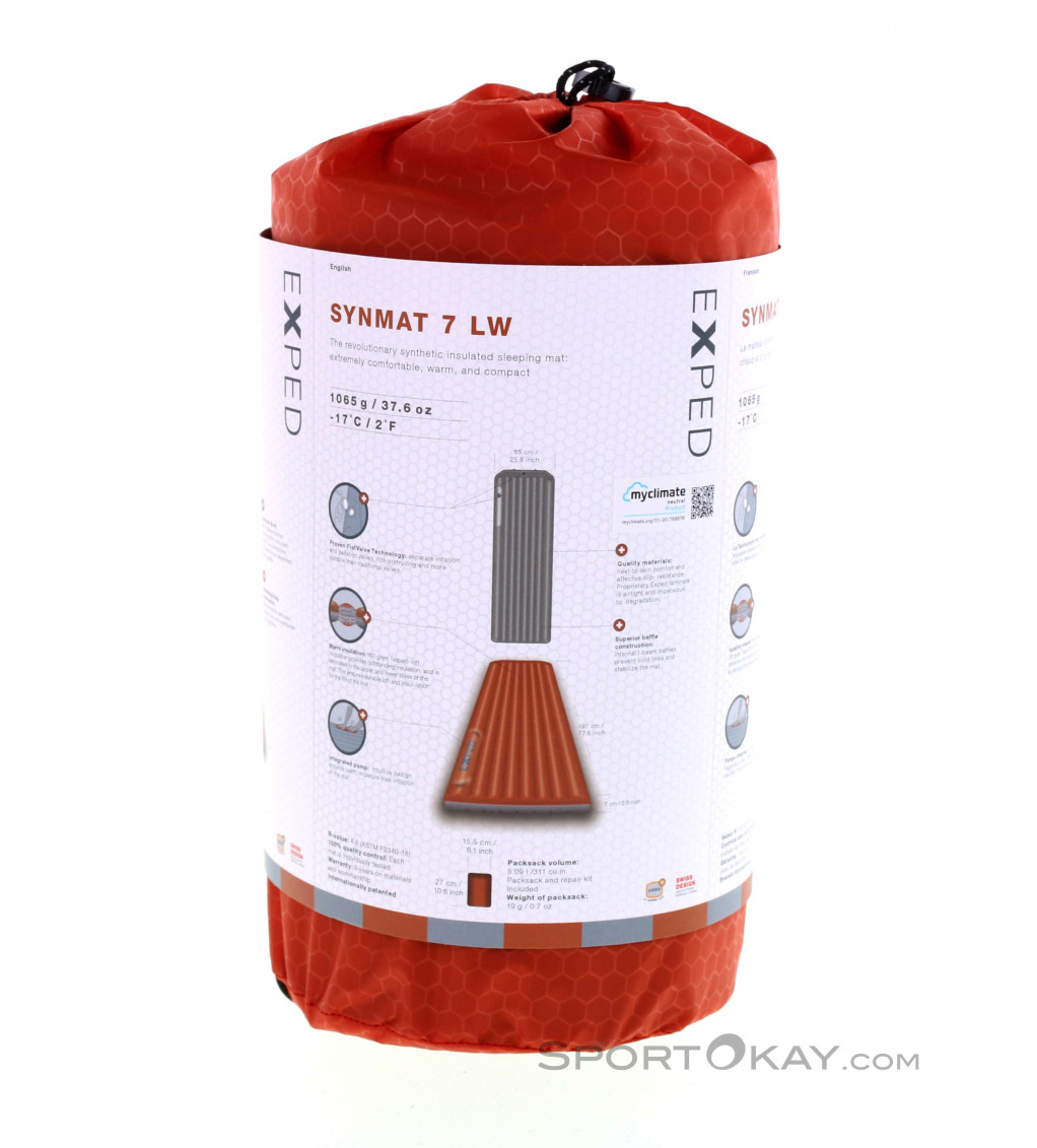 Exped Synmat 7 LW 197x65cm Sleeping Mat - Mats - Camping - Outdoor