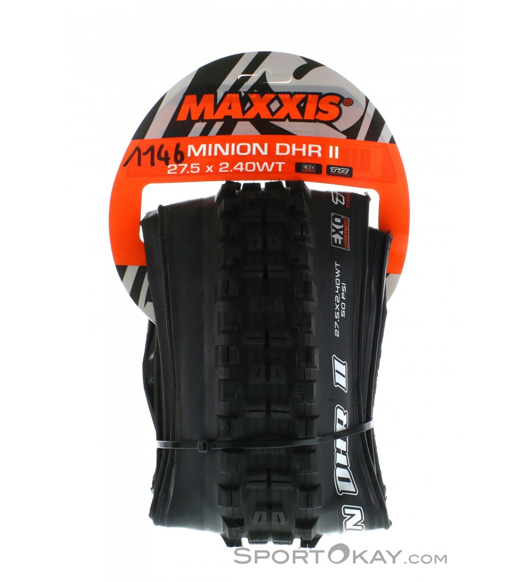 MAXXIS MINION DHR2 27.5 2.40 WT 3C MAXX GRIP TR DH CASING 新品 未使用 Maxxis Minion DHR II Bicycle Tyre with Folding Bead 27.5x2.40 Wide