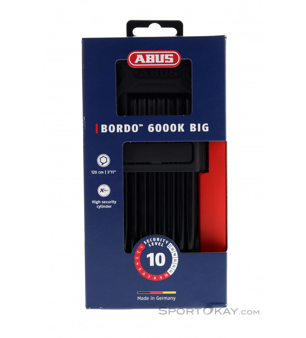ABUS BORDO 6000K 120 チェーンロック ABUS Bordo 6000K/120 BK SH
