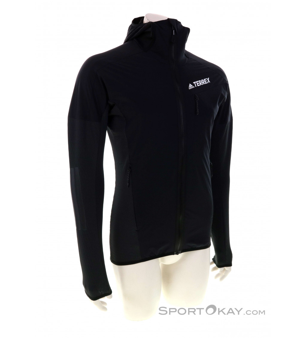adidas Terrex TechRock Hooded Mens Fleece Jacket Jackets