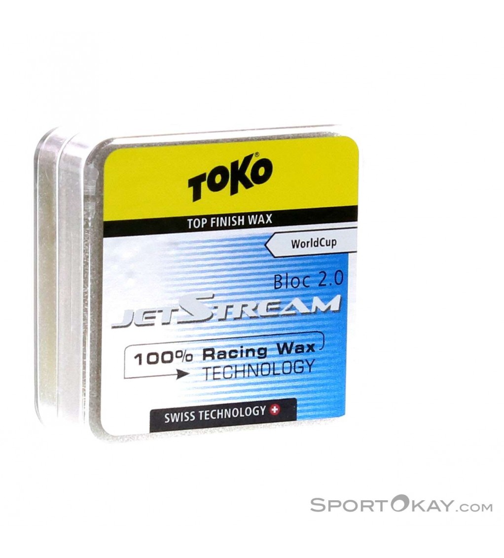 100%フッ素ワックス　TOKO JETSTREAM BLUE Toko JetStream Bloc 2.0 blue 20g Wax - Wax - Ski Care - Ski