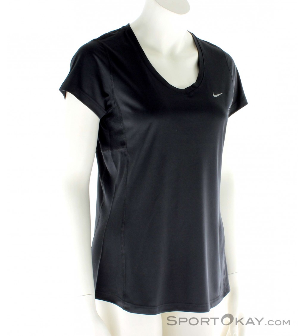 nike black v neck t shirt