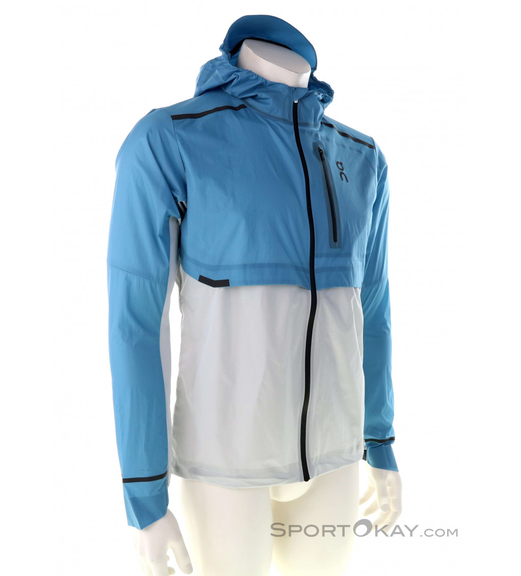 On Weather Jacket 水色　Ｓ On Performance Weather Jacket Mens Running Jacket - Jackets