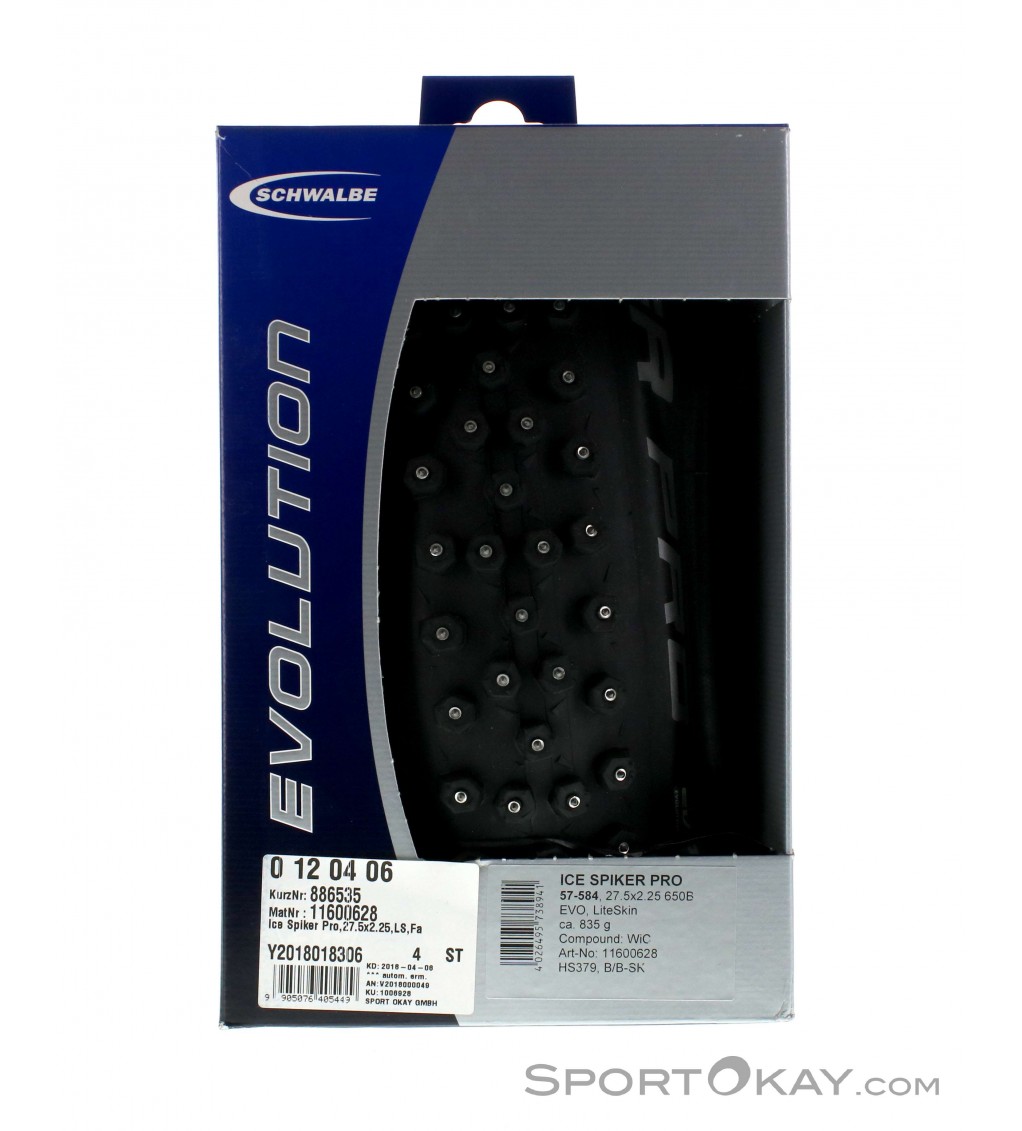 Schwalbe Ice Spiker Pro 27,5 x 2,25 Tire Tire Tube
