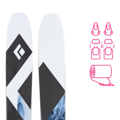 SKI TOURING BLACK DIAMOND HELIO CARBON 104mm FREETOURING SET 