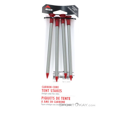 MSR Carbon Core 15cm 4er Tent Pegs Set