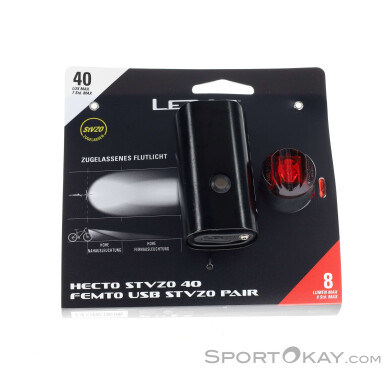 Lezyne Hecto Drive 40 + Femto StVZO Bike Light Set