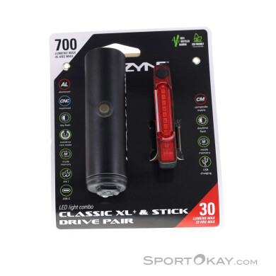 Lezyne Classic Drive XL700/Stick Bike Light Set