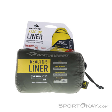 Sea to Summit Reactor Mummy Compact Hut Sleeping Bag/Inlett
