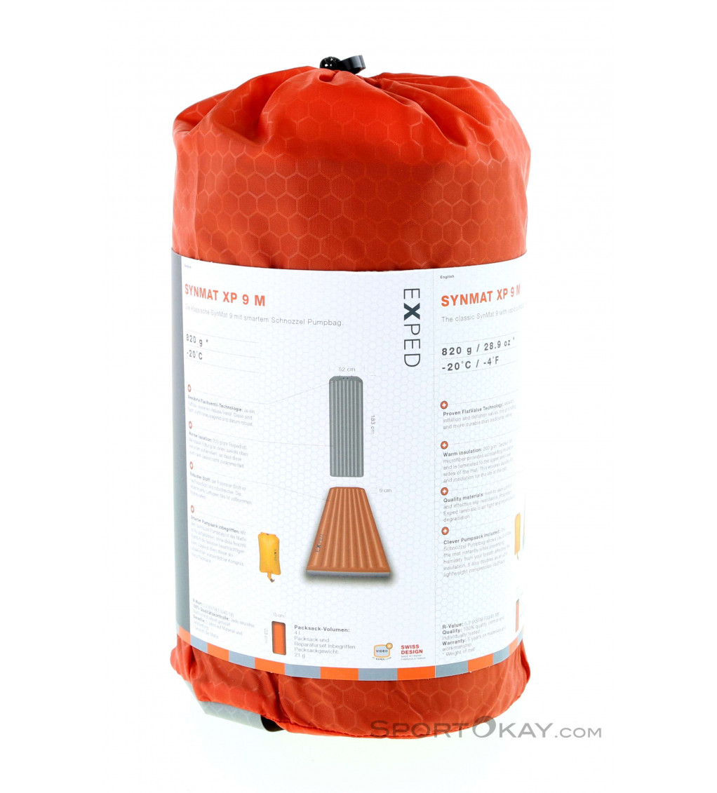 Exped SynMat XP 9 M 183x52cm Sleeping Mat - Esteras - Camping