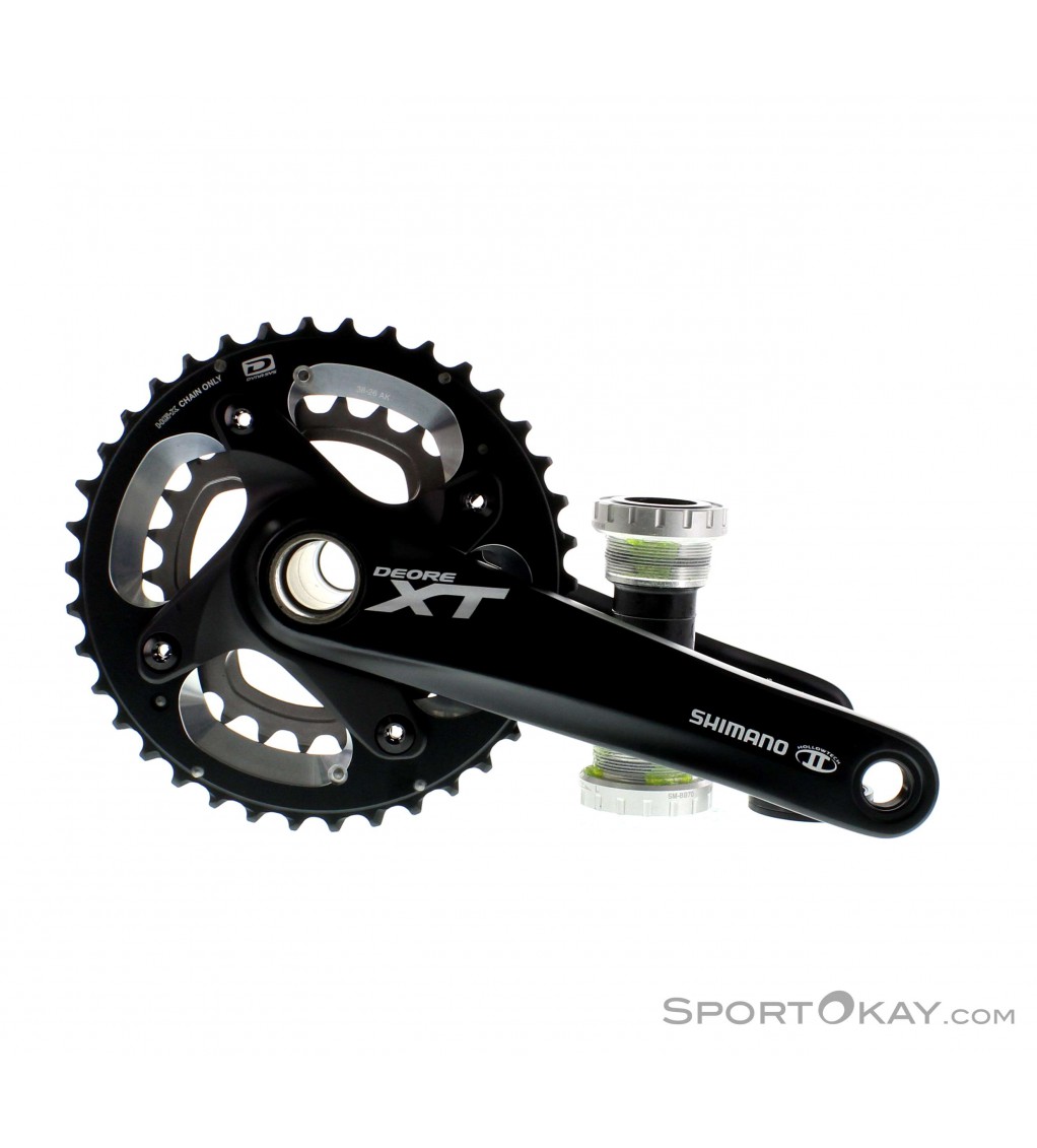 Shimano FC-M785 XT Hollowtech II Kurbelgarnitur 26-38Z Pedal